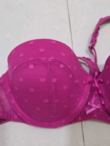 Pink Polka Dot Bra from Paris