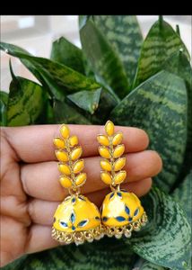 Yellow Jhumka
