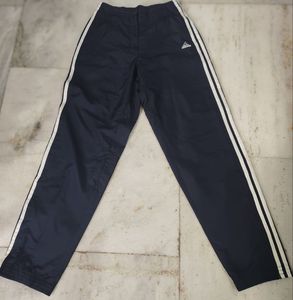 Blue Track Pants with Stripes