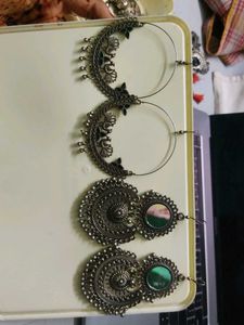 Each 60 Rs / 200 Coins Peacock Hoop Earrings