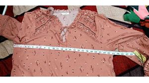 Branded Floral Print Balloon Sleeve Blouse