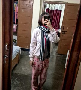 Striped Knitted Scarf