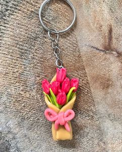 Tulips Floral Boquet Keychain🌷✨