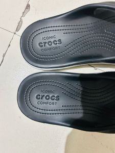 Original Branded Crocs Black Flip Flops  For Men