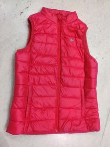 MODE Red Tape Sleeveless Puffed Jacket For Girls