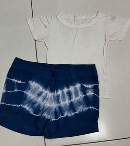 Classy Tie Diy Set Shorts N Top