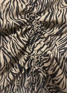 Zebra Print Long Sleeve Top
