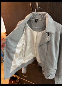 H&amp;M Suede Biker Jacket