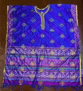 Ethnic Blue Kaftan Kurta