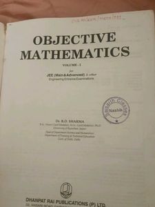 Rd Sharma Original Jee Mathematics Book