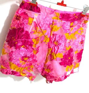 Floral High Waisted Shorts