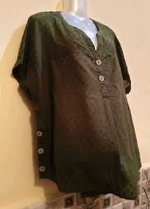 Size XL/XXL 🎁Buy 2 Get 1 Free🎁Olive Green Top