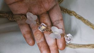 Butterfly Long Necklace With Free Earrings