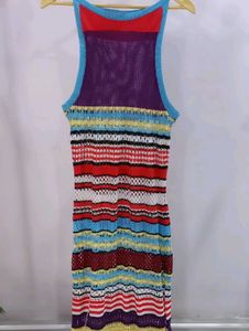 Striped Knit Maxi Dress