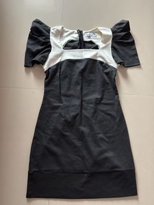 Two-Tone Mini Dress