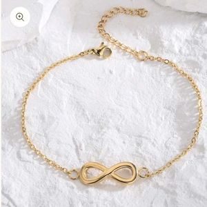 Gold Infinity Chain Bracelet