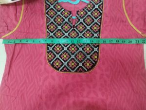 Beautiful Pink A - line Kurti