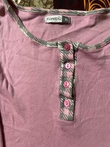 Pink Long Sleeve Top - XL