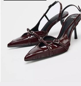Mahroon Viral Zara Heel
