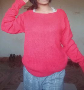Coral Knit Sweater