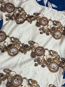 Ornate Print Short Sleeve Top