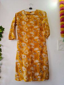 Mustard Yellow Straight kurta