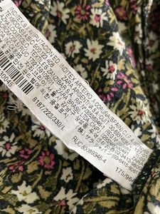 ZARA Floral Midi Dress with Slit