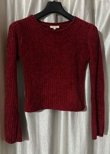 Red Cropped Sweater