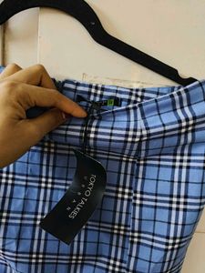 Blue Plaid co-ord Set