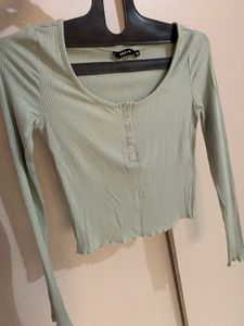 Cute Sage Green Top