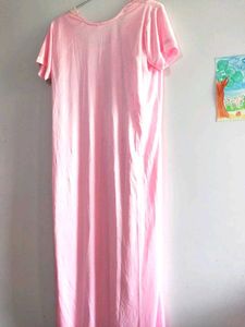 Elegant Pink Nightgown with robe