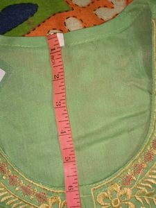 Green Embroidered Kurti