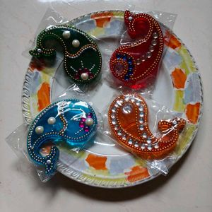 Colorful Paisley Sindoor Boxes
