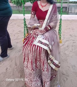 ❤️Velvet lehenga❤️