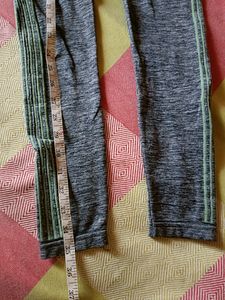 HRX Grey Active Wear Gym Leggings
