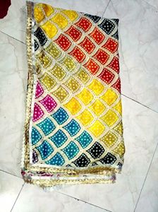 Multi Colour Silk Dupatta