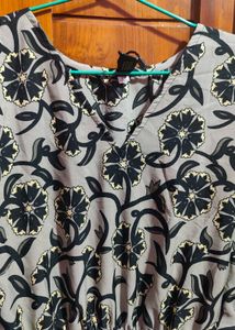 ☄️Elegant Floral Print Midi Dress