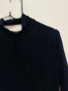 Black Turtle Neck Bodycon Dress