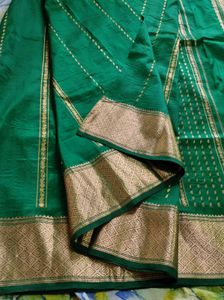 Emerald Green Silk Saree