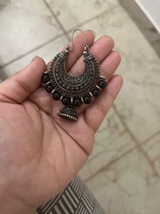 Pair Of Oxidised Jhumka