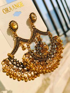 Vintage Copper Gold Dangler Earrings 💫