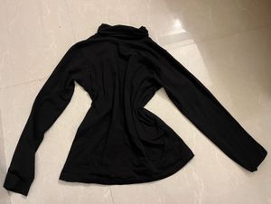 Black Turtle Neck Full Sleeve Top