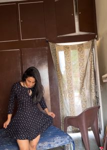 Cute Black Print Dress