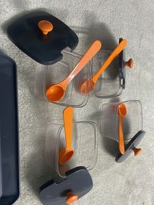 Multipurpose Serving Tray and Lid Stand Spice Cont