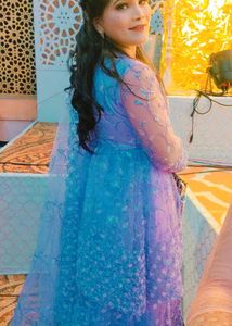 3 Leyr  Gown With Duptta