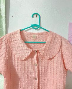 korean peter pan collar top 🎀