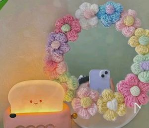 Crochet Flower Mirror