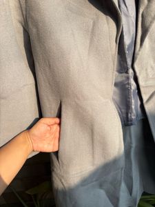 Elegant Grey Trench Coat