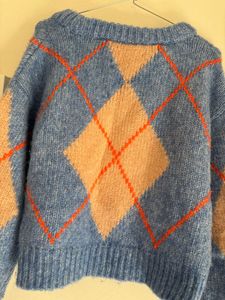 Argyle Knit Sweater