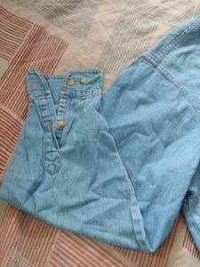Denim Cotton Shirt - Made In Hong Kong